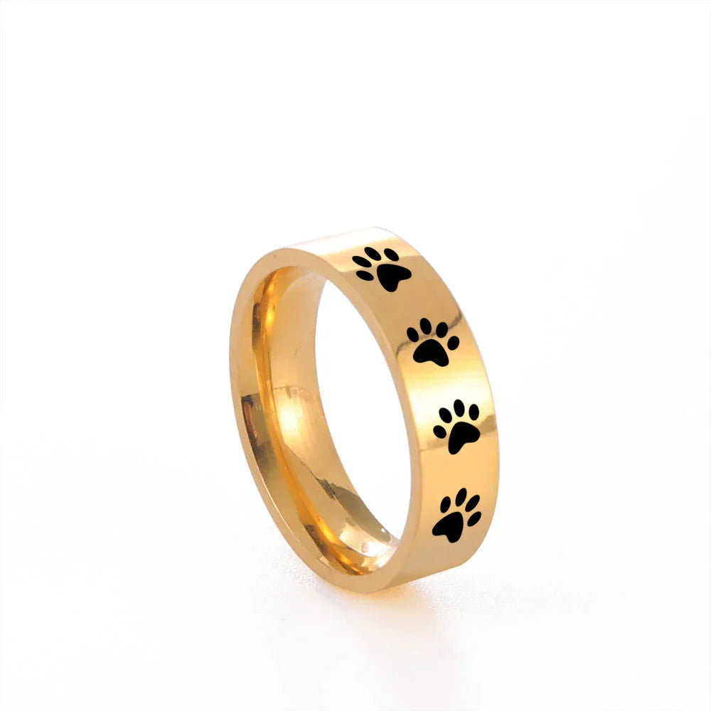 Viskande Paws Print Ring