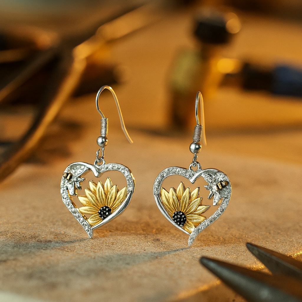 Fantasifull Blomma Hängörhängen