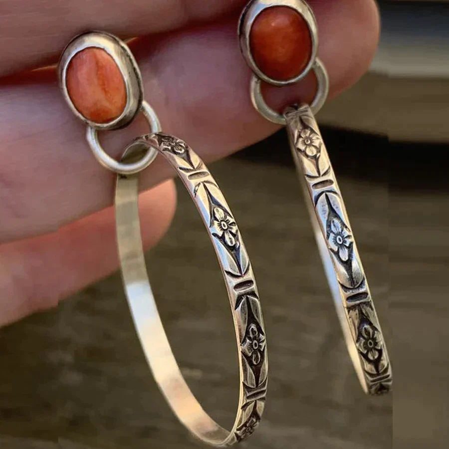 Vintage Onyx Boho Örhängen