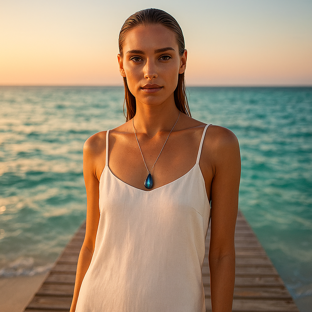Lagoon | Halsband i labradorit