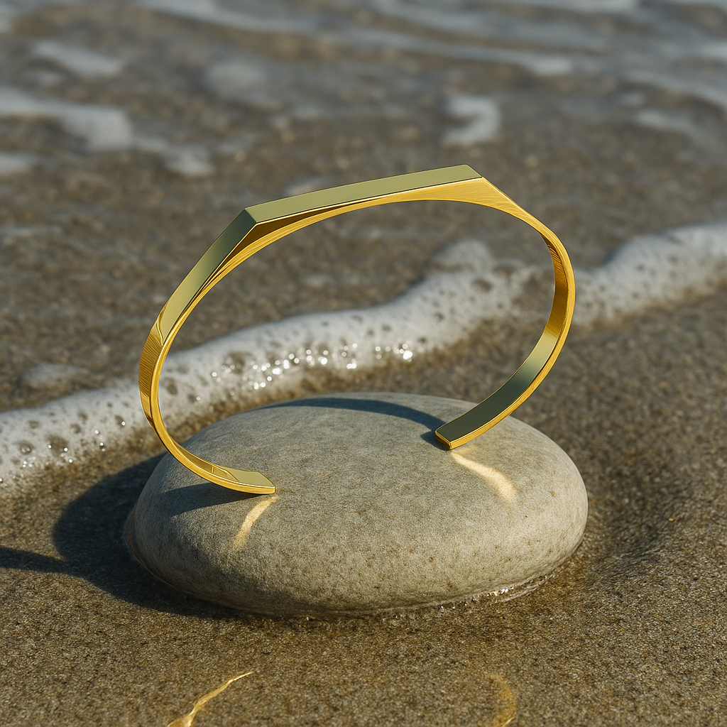 Coralia | Gyllene Linje Armband