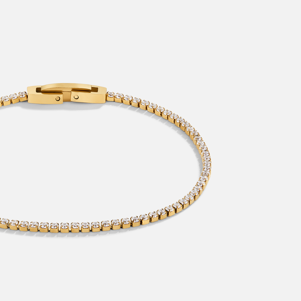 Niyah Crystal Gold Armband