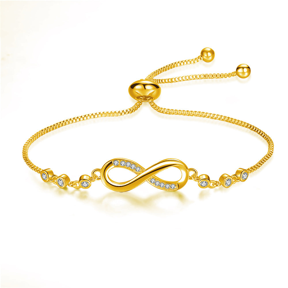 Justerbart Silver Infinity Armband