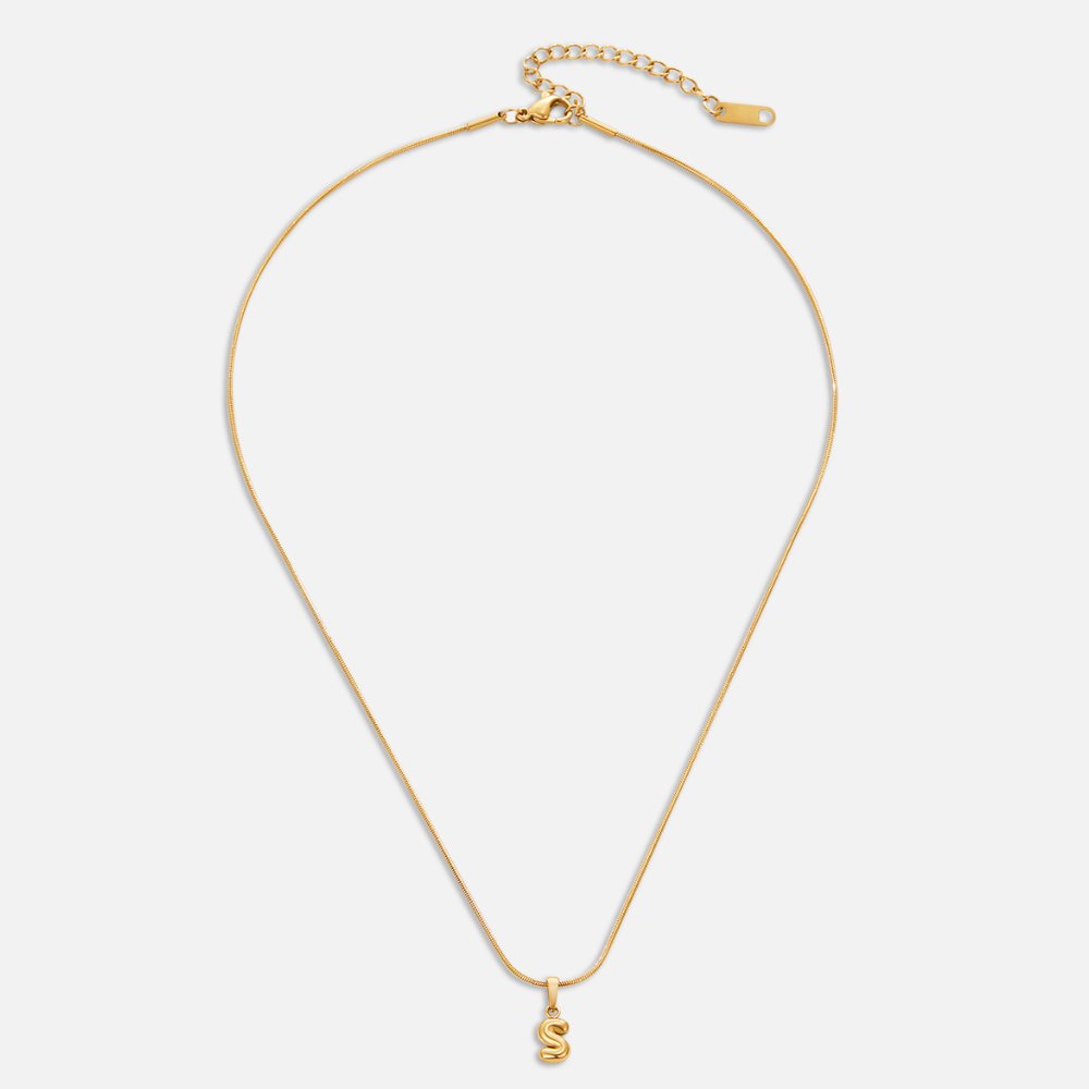 Chic Bubbelbokstavhalsband
