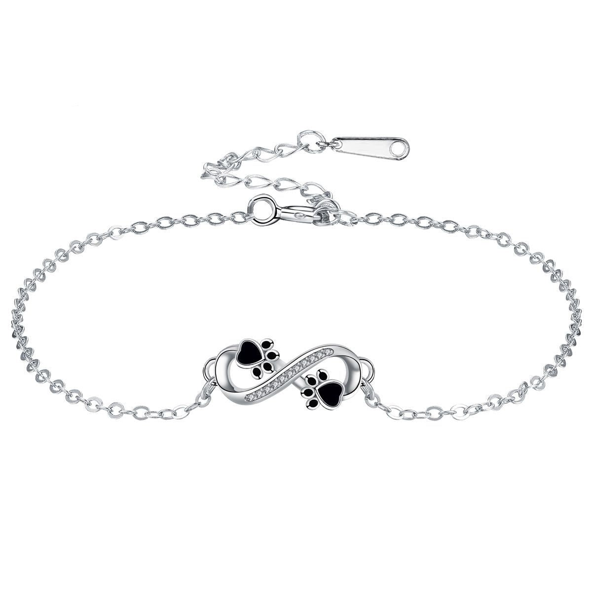 Oändlig Paw Charm Armband