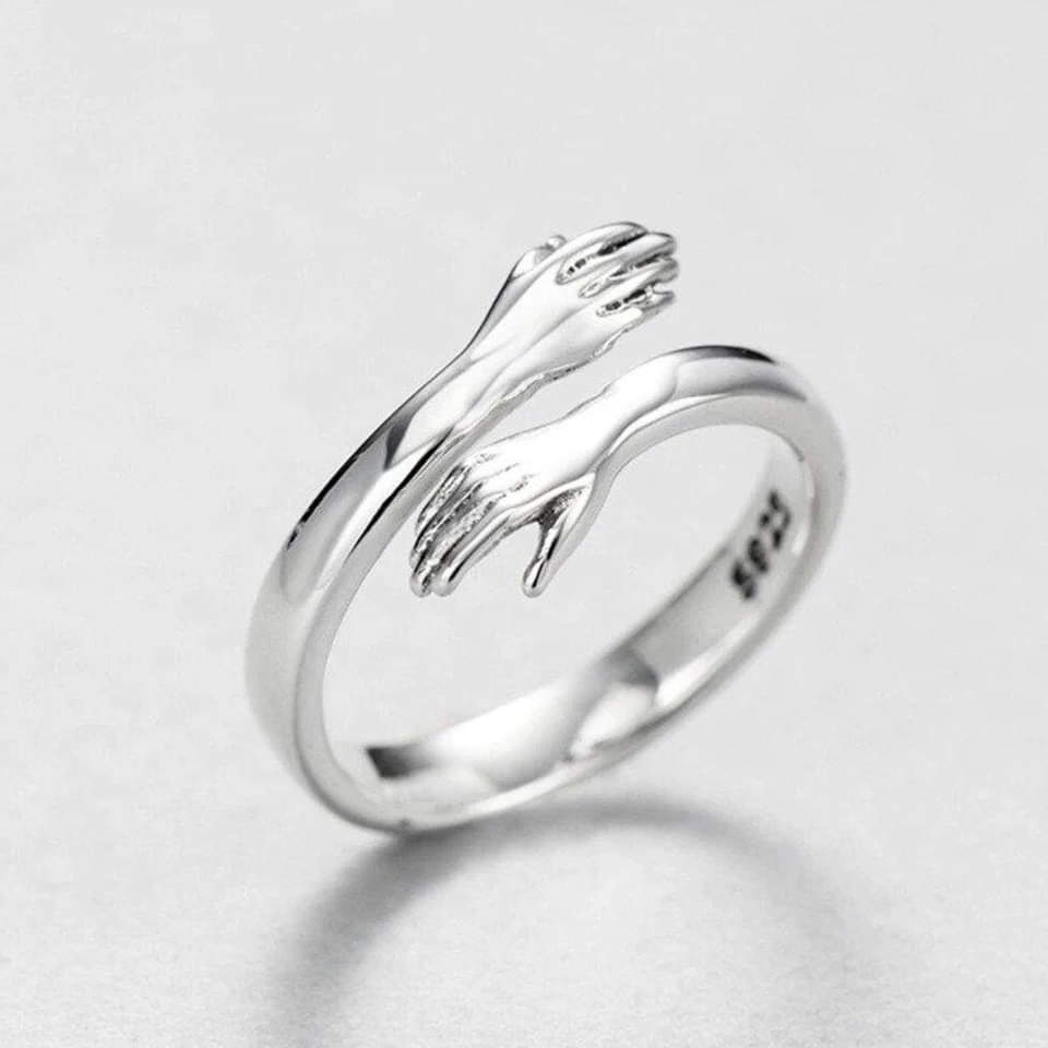 Justerbar Silver Kramring