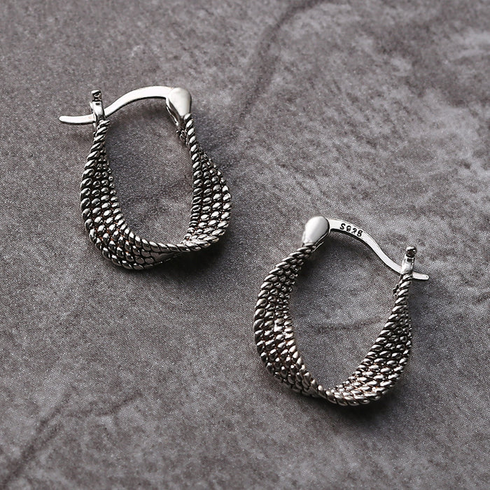 Chic Asymmetriska Silverörhängen