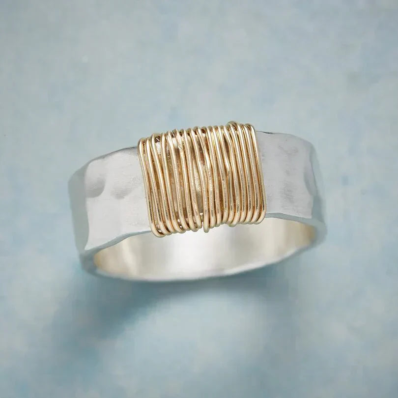 Gyllene Boho Trådar Ring