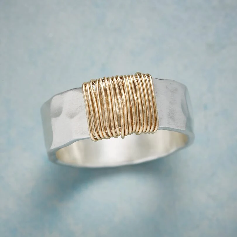 Vintage Guld Silver Ring