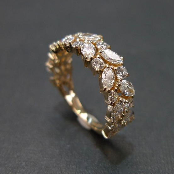 Vintage Ljus Guld Ring