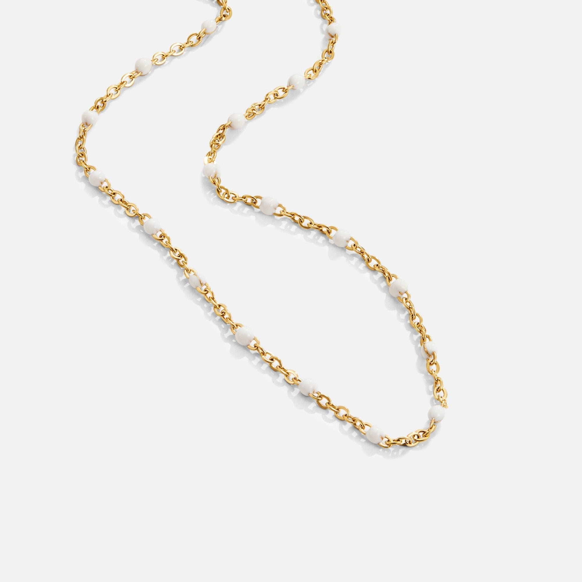 Ren Vit Pärlhalsband