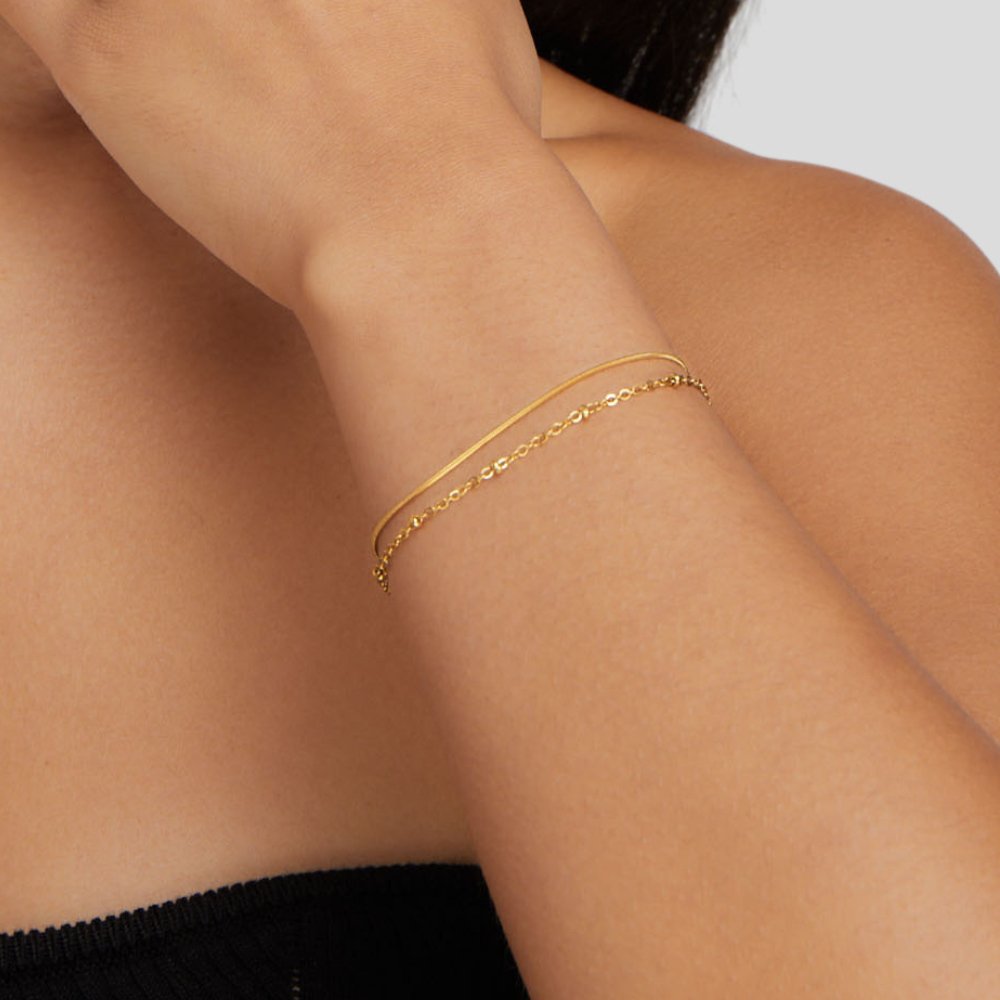 Pia Guld Lager Armband