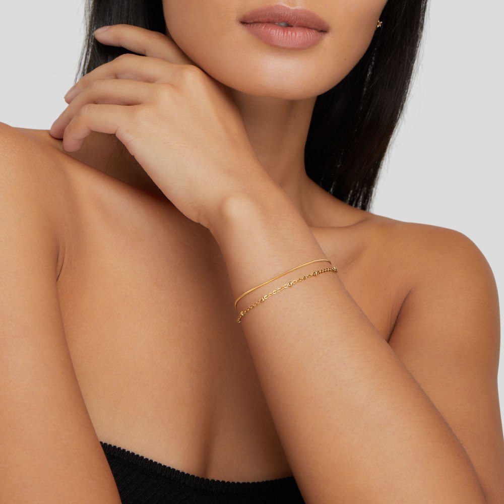 Pia Guld Lager Armband