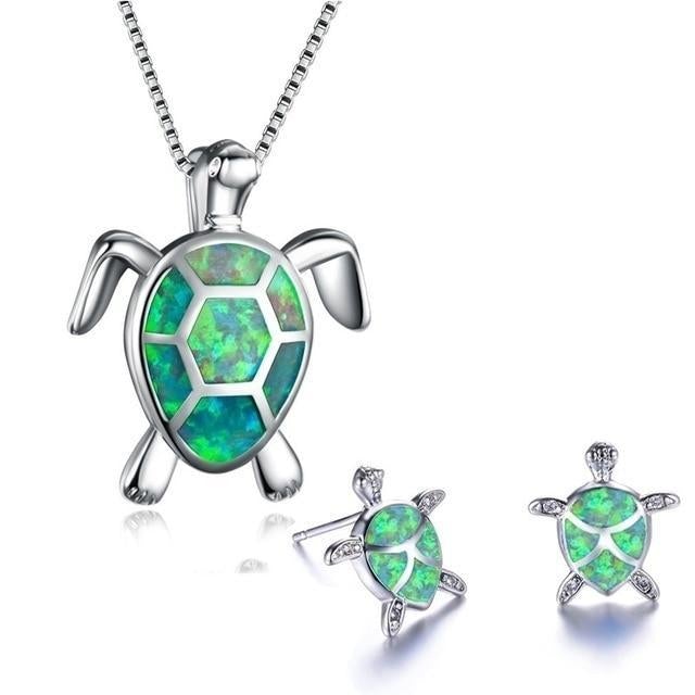 Opal Sköldpadda Smyckeset